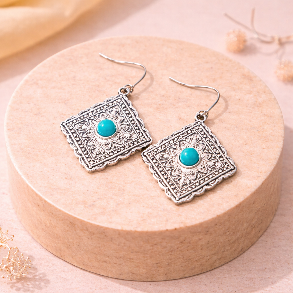 Concho Turquoise Earrings