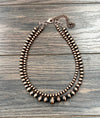 Handmade 18" Copper Navajo Bead Necklace