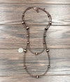 Handmade 34" Copper Navajo Bead Necklace