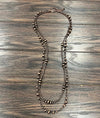 Handmade 40" Copper Navajo Bead Necklace