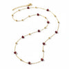 18K Gold Ruby Red Layering Set
